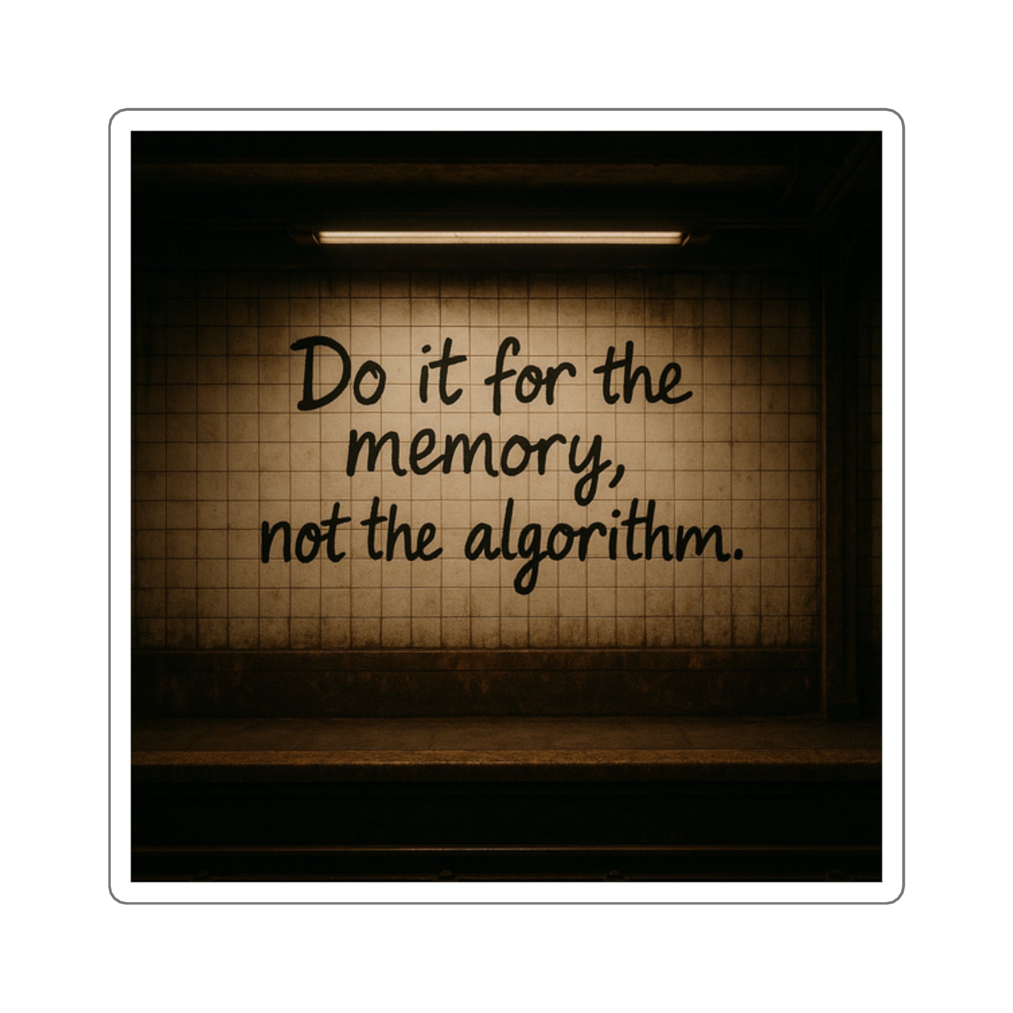 Do it for the memory: Square Stickers