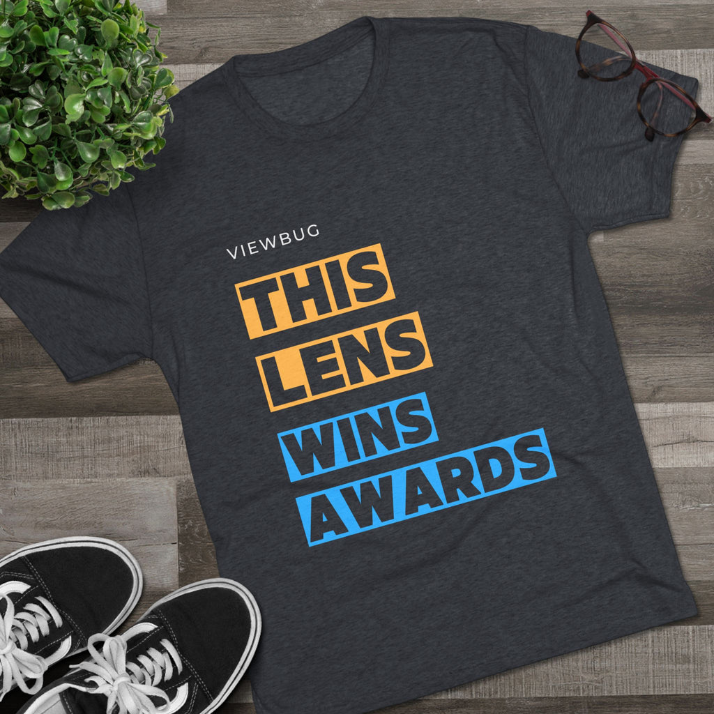 This Lens Wins Awards Tri-Blend Crew Tee