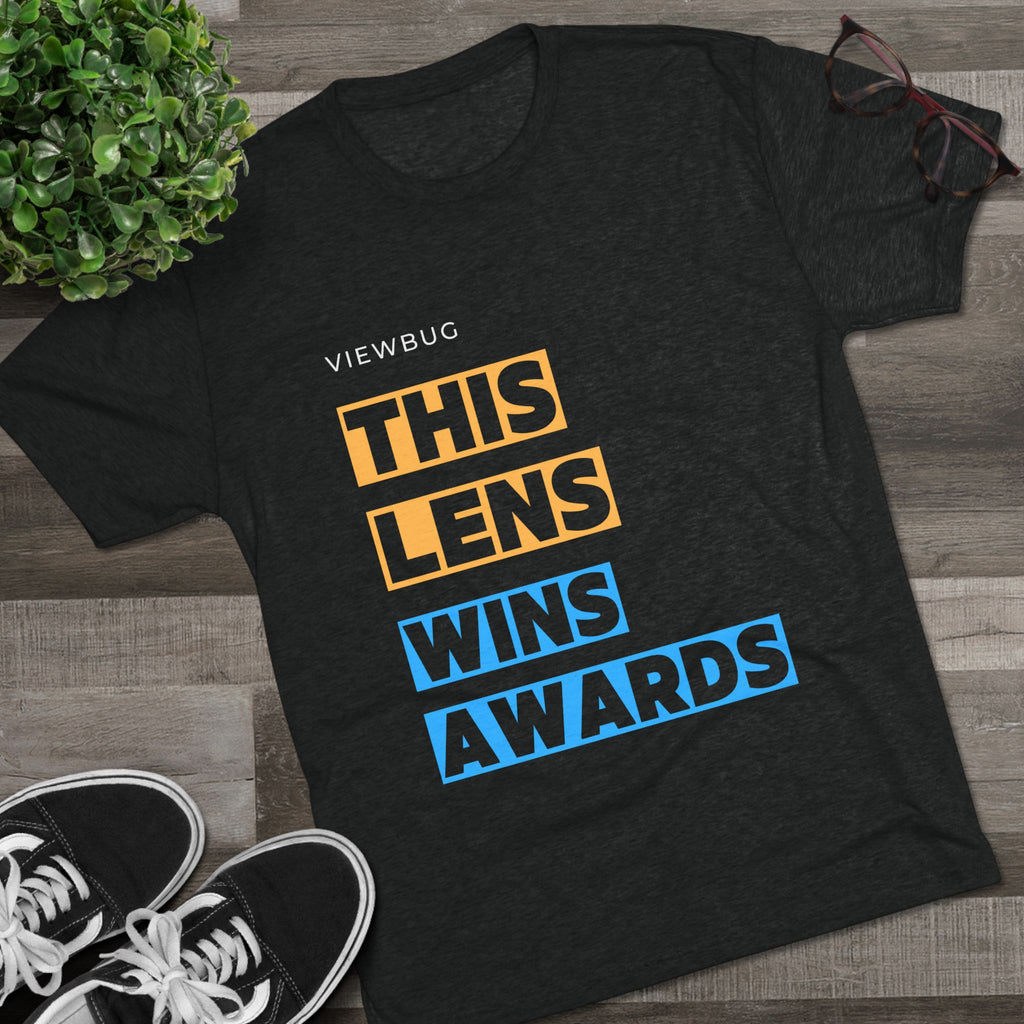 This Lens Wins Awards Tri-Blend Crew Tee