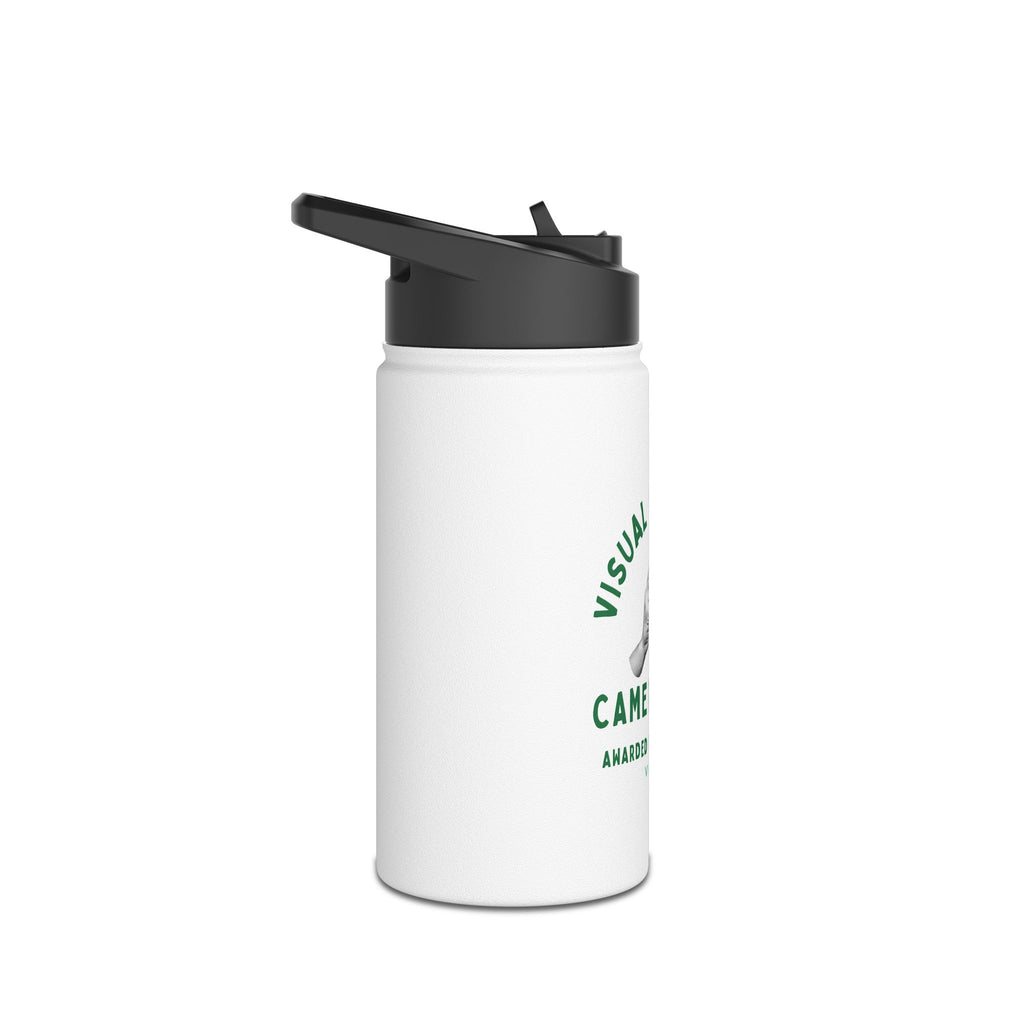 Visual Strength: Stainless Steel Water Bottle, Standard Lid