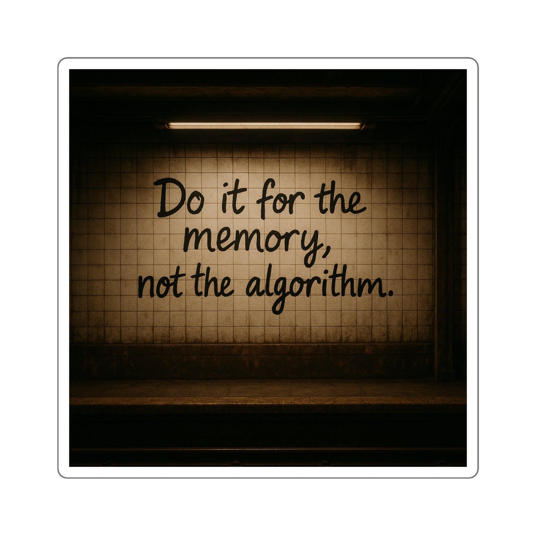 Do it for the memory: Square Stickers