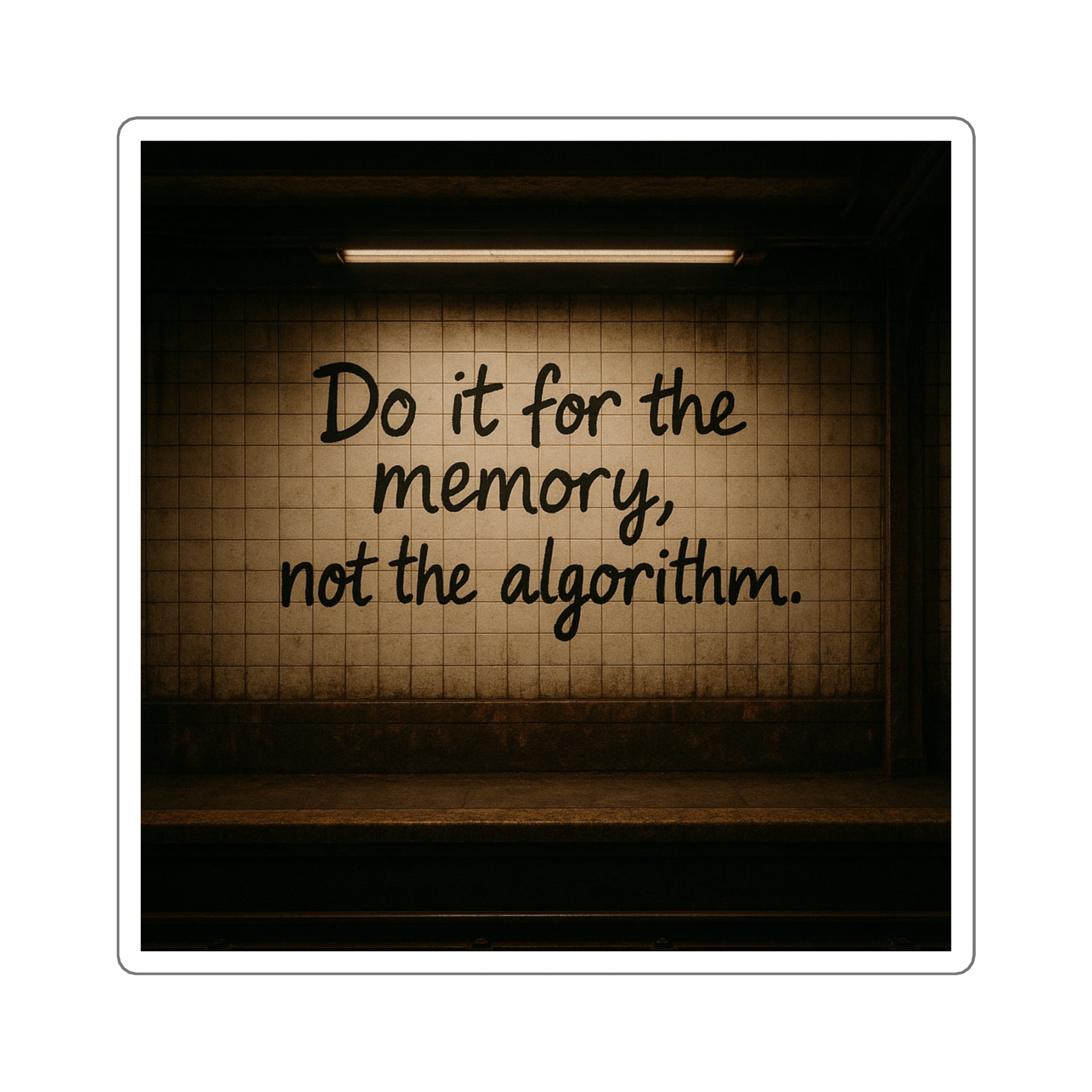 Do it for the memory: Square Stickers