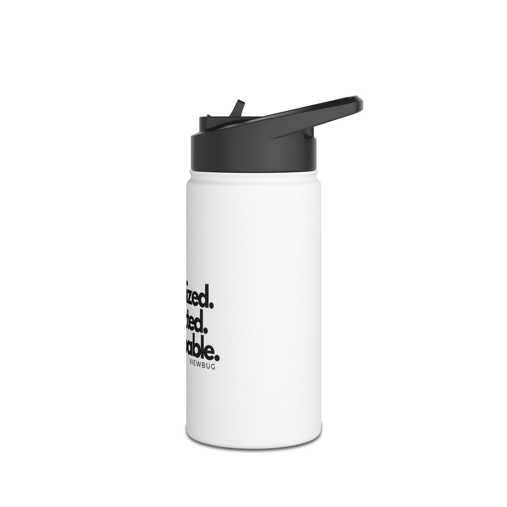 Celebrated Photographer: Stainless Steel Water Bottle, Standard Lid