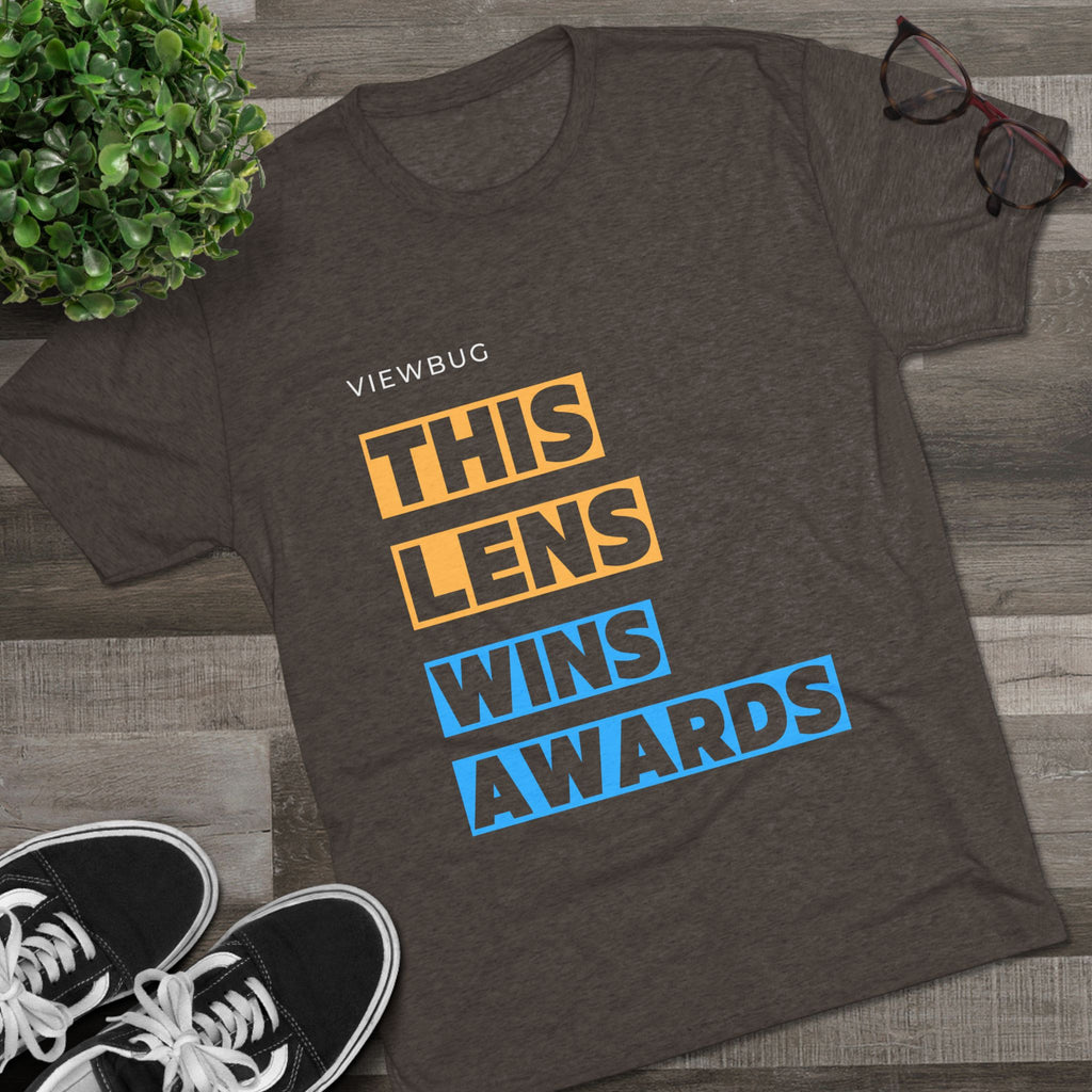 This Lens Wins Awards Tri-Blend Crew Tee
