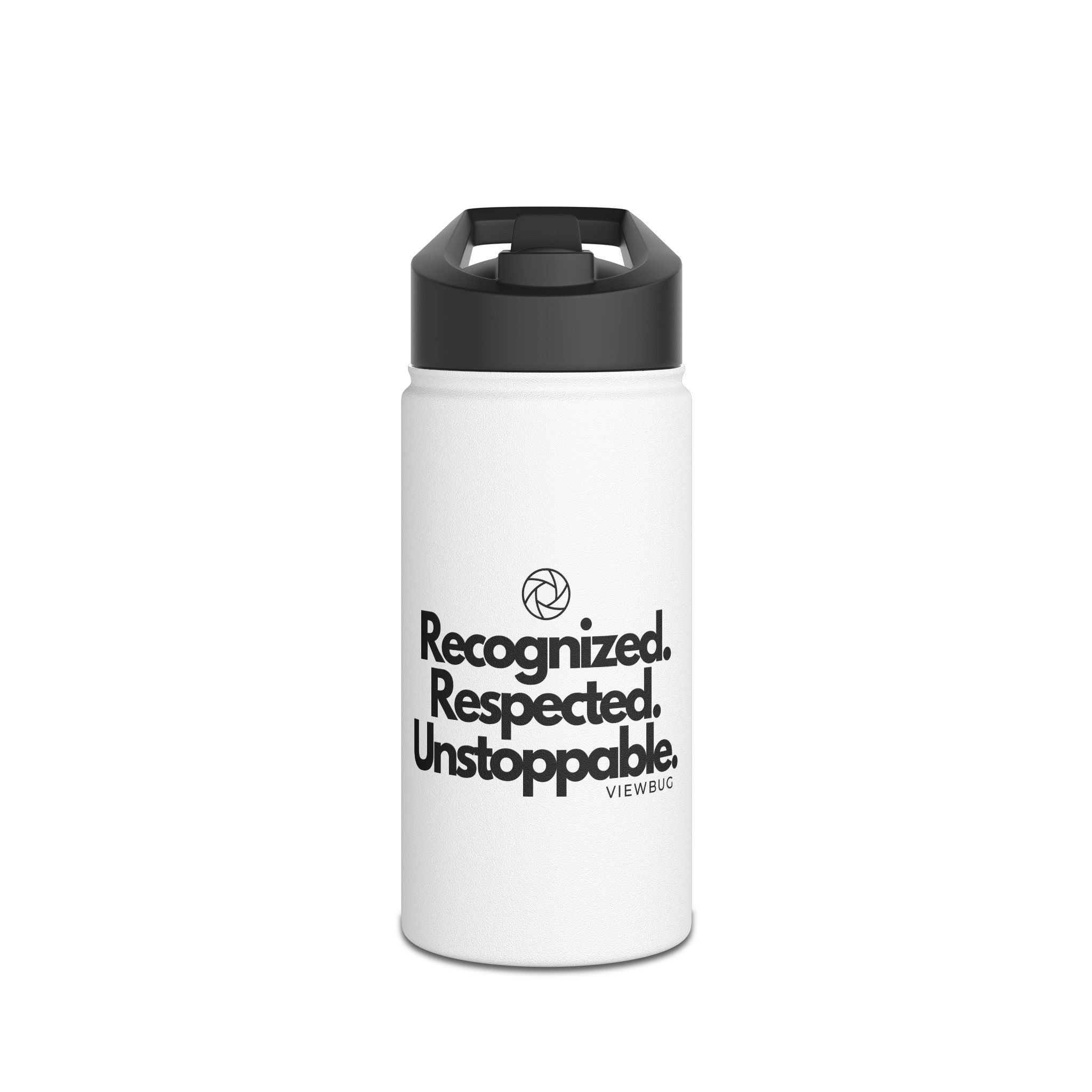 Celebrated Photographer: Stainless Steel Water Bottle, Standard Lid