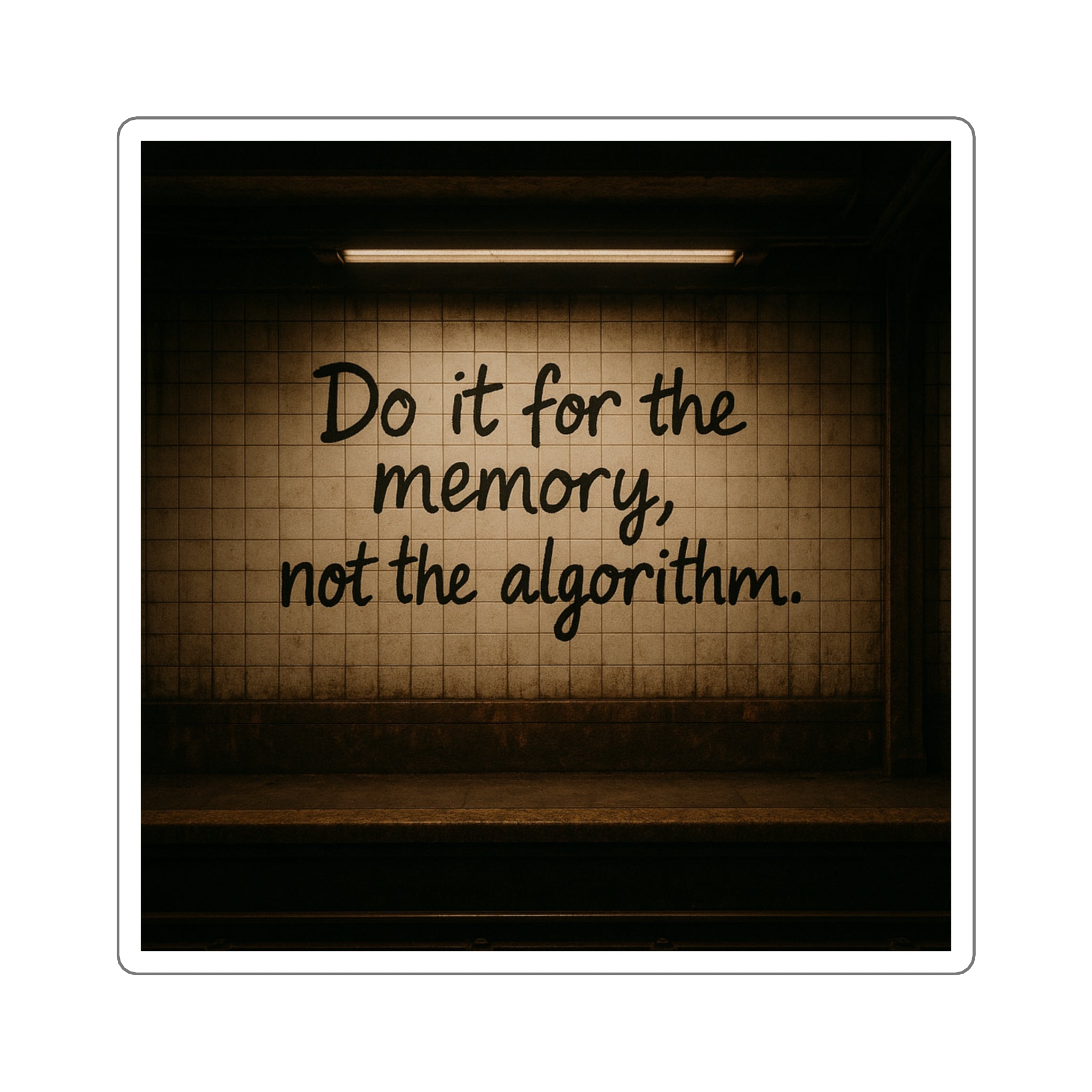 Do it for the memory: Square Stickers