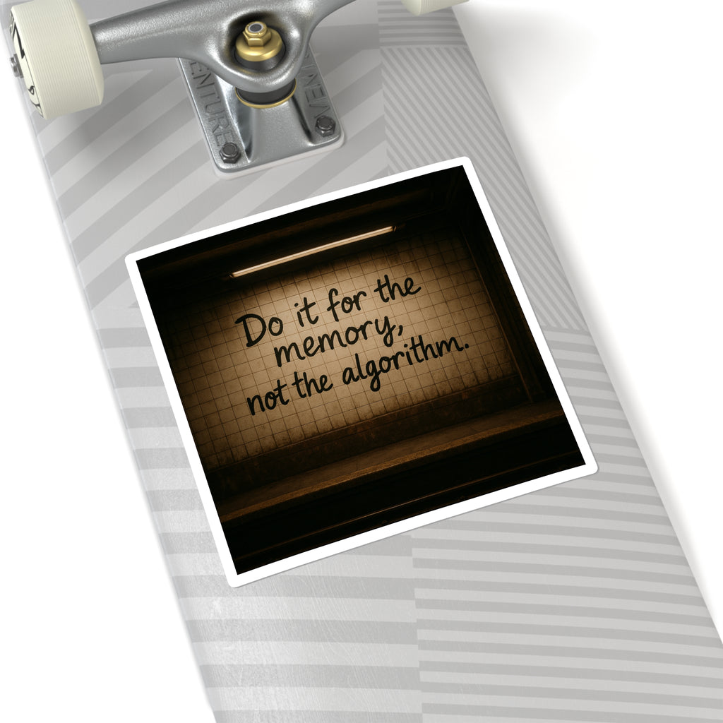 Do it for the memory: Square Stickers